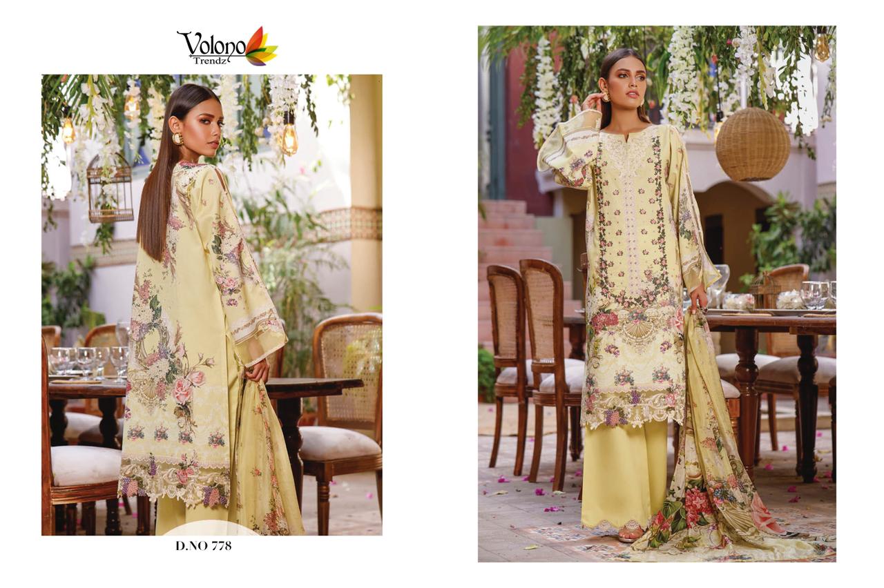 Volono Firdous 11 Latest Fancy Casual Wear Pure Cotton Pakistani Salwar Kameez Collection
