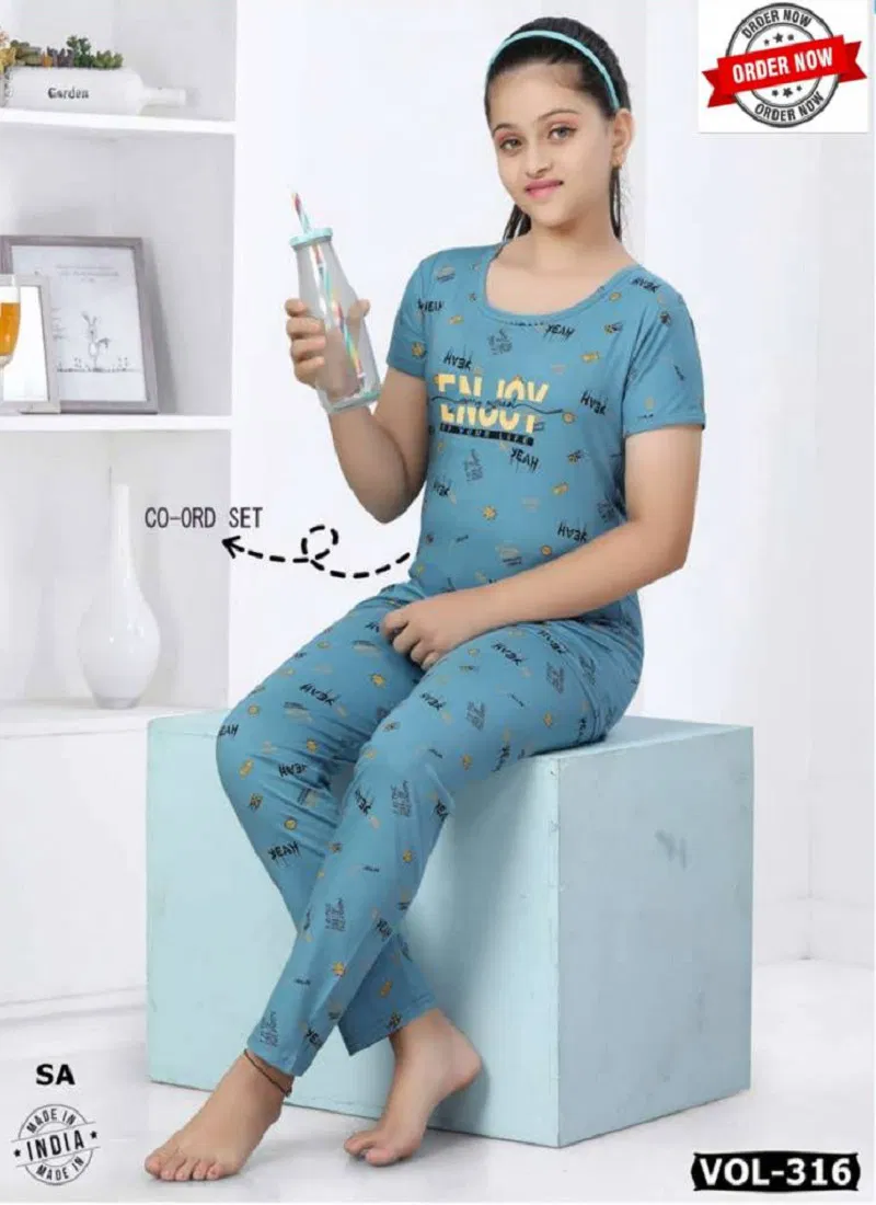 Summer Special Kids Vol Dn 316 Ns Cotton Night Suits Wholesale Suppliers In Mumbai