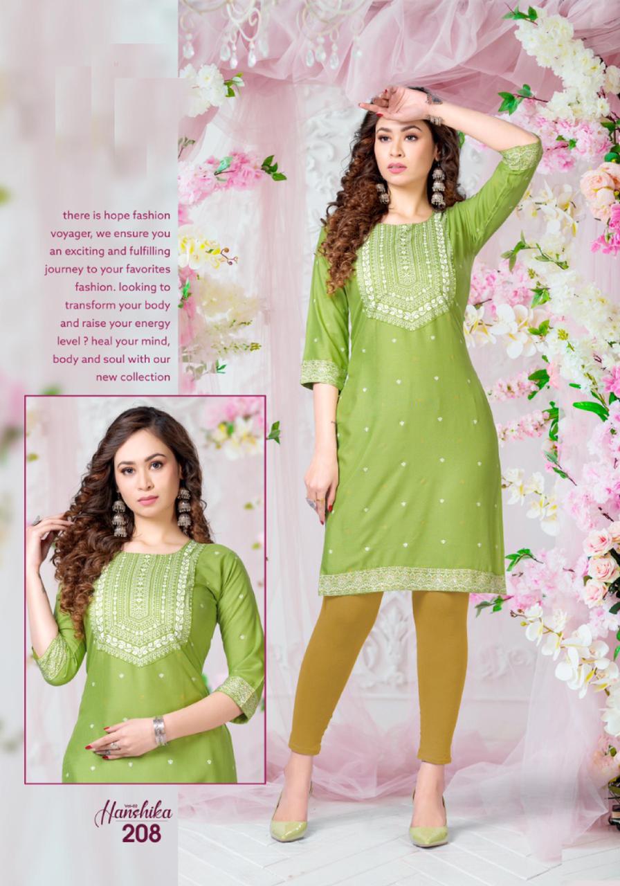 Beauty Queen Hanshika 2 Regular Wear Rayon Printed Kurti Collection