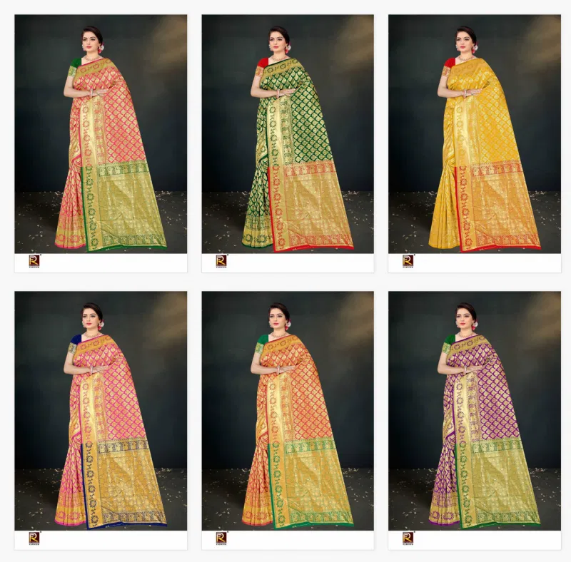 Ronisha 221 Festive Wear Stylish Banarasi Silk Saree Wholesale Market In Surat
