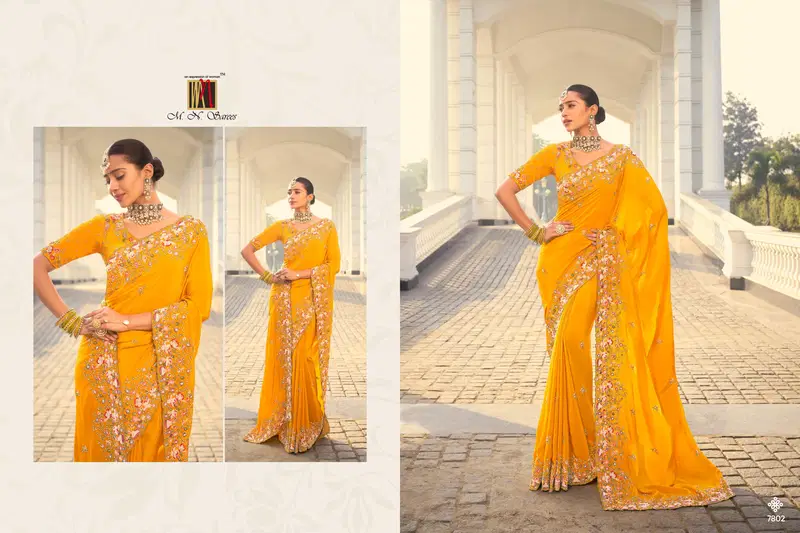 Shahi Poshak Vol 3 By M.N Wedding Wear Wholesale Saree Suppliers In Mumbai