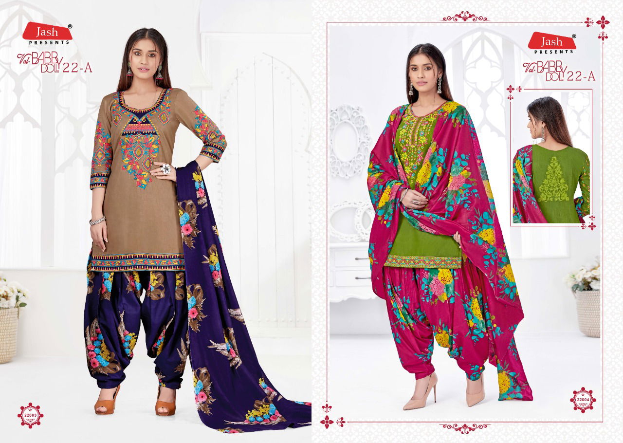 Jash Baby Doll Vol 22 A Latest Designer Pure Cotton Printed Daily Wear Dress Material  