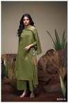 Agatha 3741 By Ganga Satin Cotton Embroidred Suit Suppliers In India