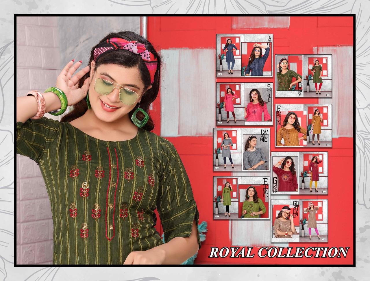 Trendy Divine Latest Fancy Regular Wear Straight Designer Rayon Kurtis Collection
