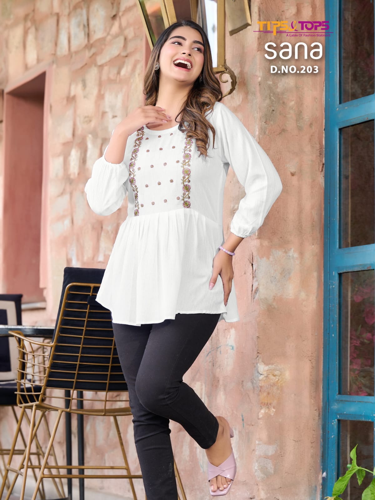 Sana Vol 2 By Tips Tops Rayon Short Ladies Top Catalog