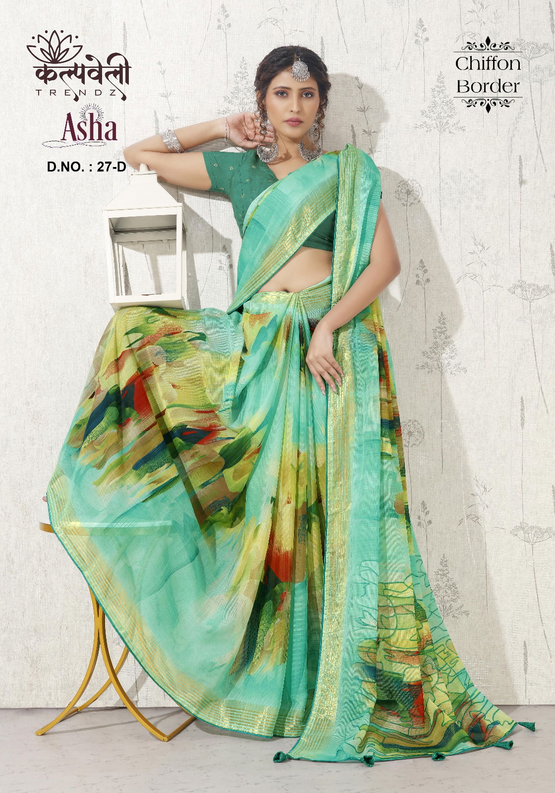 Asha By Kalpveli Chiffon Designer Saree Catalog