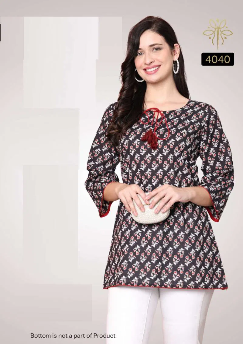 Trendy Maayra Cotton Printed Western Tops Wholesalers In Delhi
