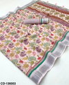 Rajyog Crisp Cotton Linen Floral Digital Online Daily Wear Printed Saree Wholesale