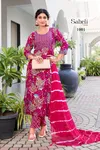 Saheli Vol 1 Rayon Foil Printed Wholesale Kurti With Bottom Dupatta In India
