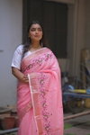 DF 132 Ankita Embroidery Soft Linen Designer Sarees Wholesale Market In Surat With Price