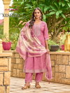Kesariya By Aanchi Roman Shimmer Surat Kurti With Bottom Dupatta Wholesale Market
