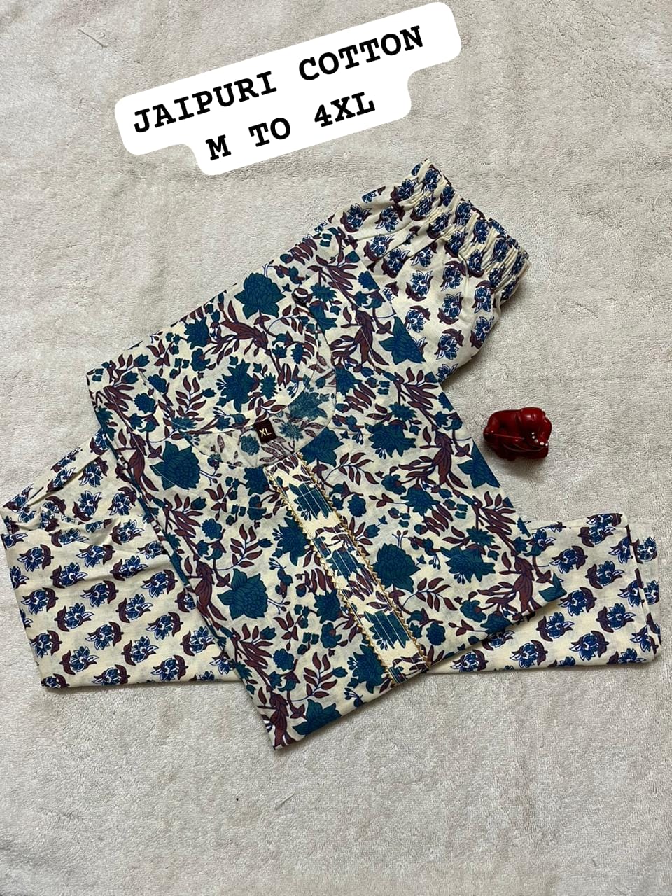 Virat Jaipuri Cotton Printed Kurti With Bottom Catalog