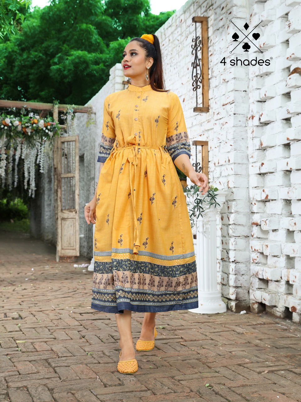 4 Shades Feel n Flow Vol 2 Latest Designer Printed Kurtis Collection 