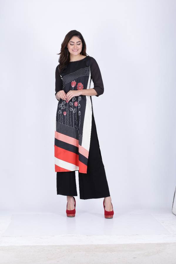 New Crape Kurti Collection With Designer Digital Printed and Three Fourth Seeves