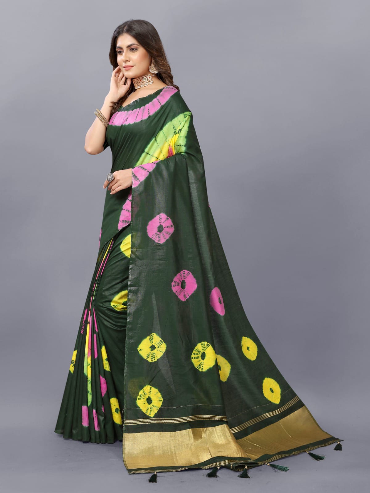 Radha Raman Shiboori Bandhani Printed Sarees Catalog
