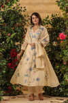 Naisha K 153 Mul Chanderi Kurti Bottom With Dupatta Online Wholesale