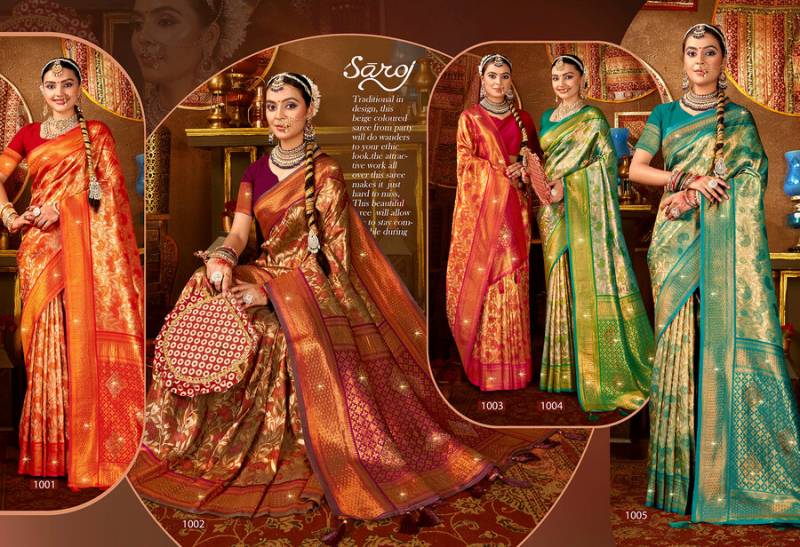 Kanha Silk Saroski Vol 5 By Saroj Beautiful Silk Saree Wholesale Suppliers In Mumbai