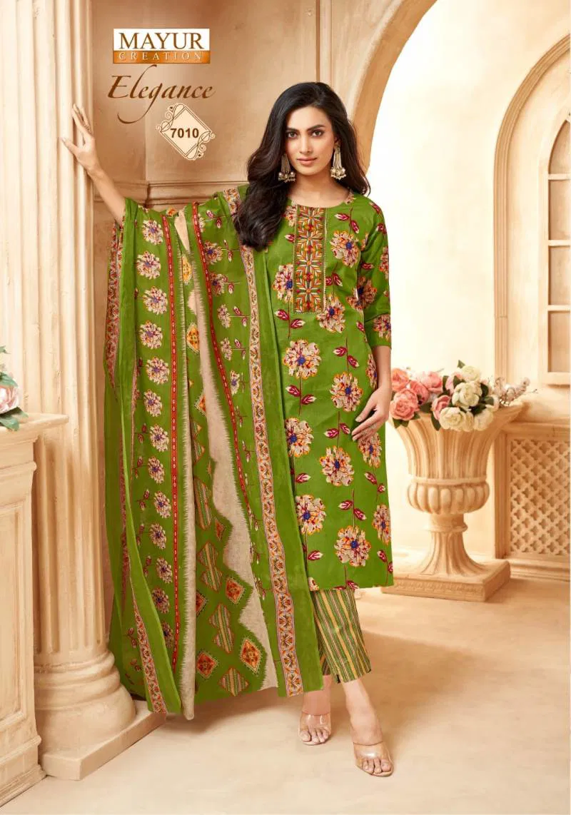Elegance Vol 7 By Mayur Printed Dress Material Wholesale Market In Surat