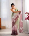 Kc 870 Crunchy Crush Padding Emboidery Worked Beautiful Saree Suppliers In India