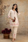 Naisha K 128 Cotton Flex Embroidered Co Ord Set Wholesale Market In Surat With Price