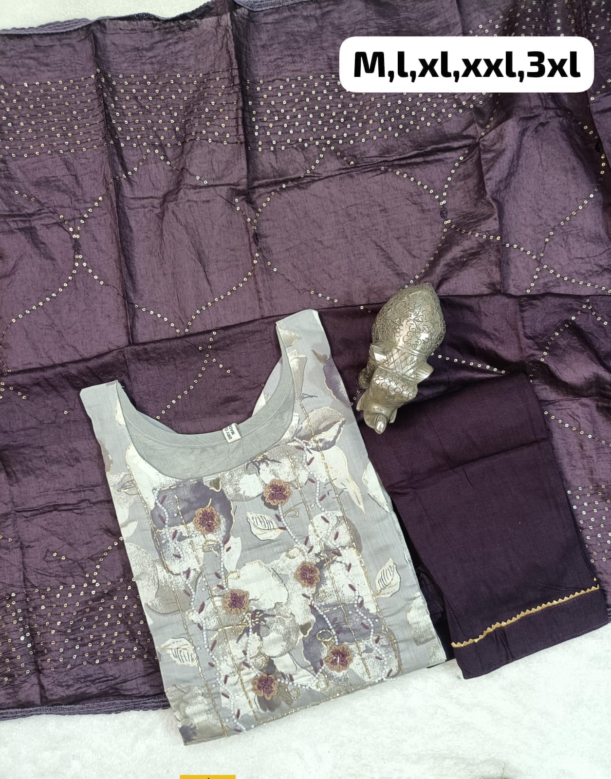 Virat Hand Work Masleen Kurti With Bottom Dupatta Catalog
