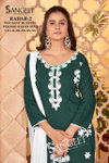 Rabab 2 By Sangeet Roman Slub Kurti With Bottom Dupatta Wholesalers In Surat