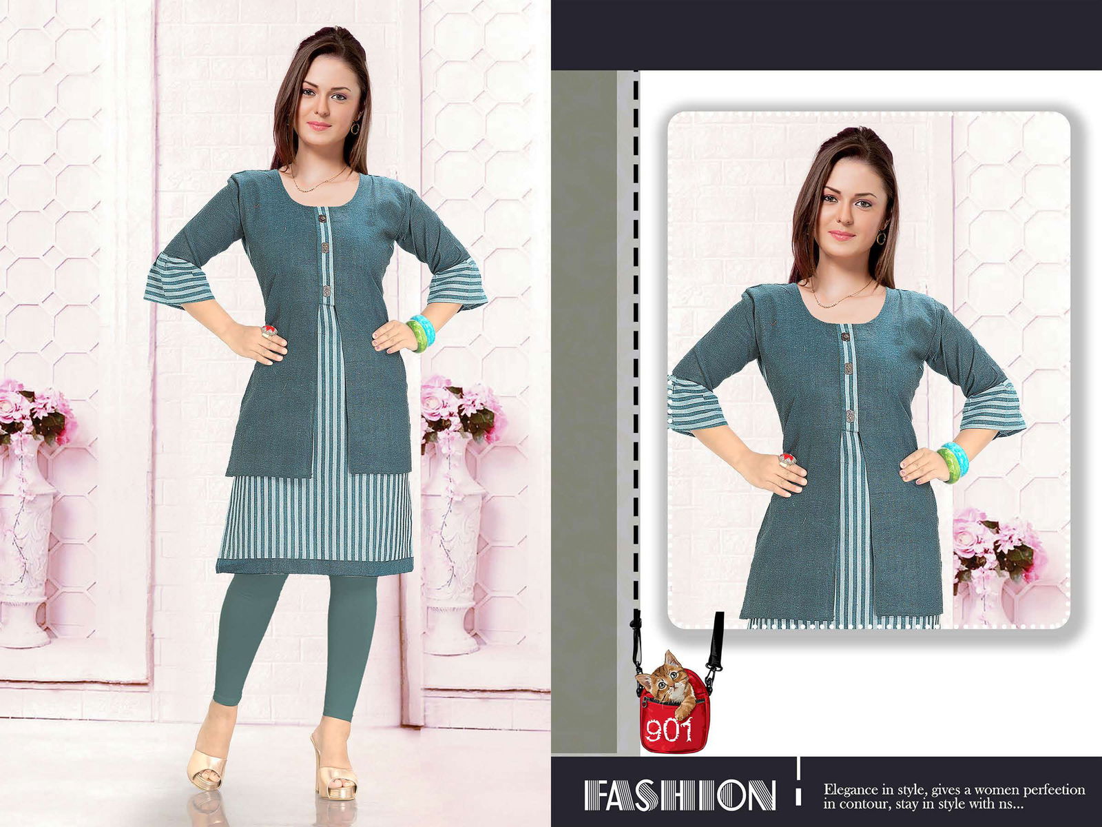 KRINA 01 Latst Fancy Designer Casual Regular Wear Cotton Printed Kurti Collection