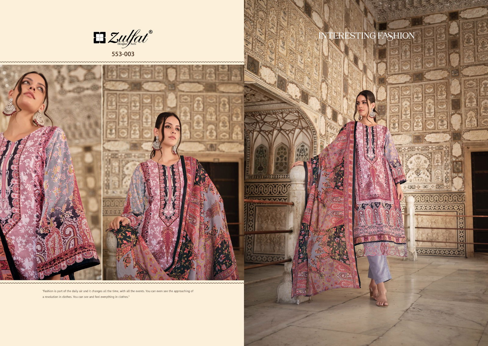 Gulrez Vol 2 By Zulfat Printed Cotton Dress Material Exporters In India