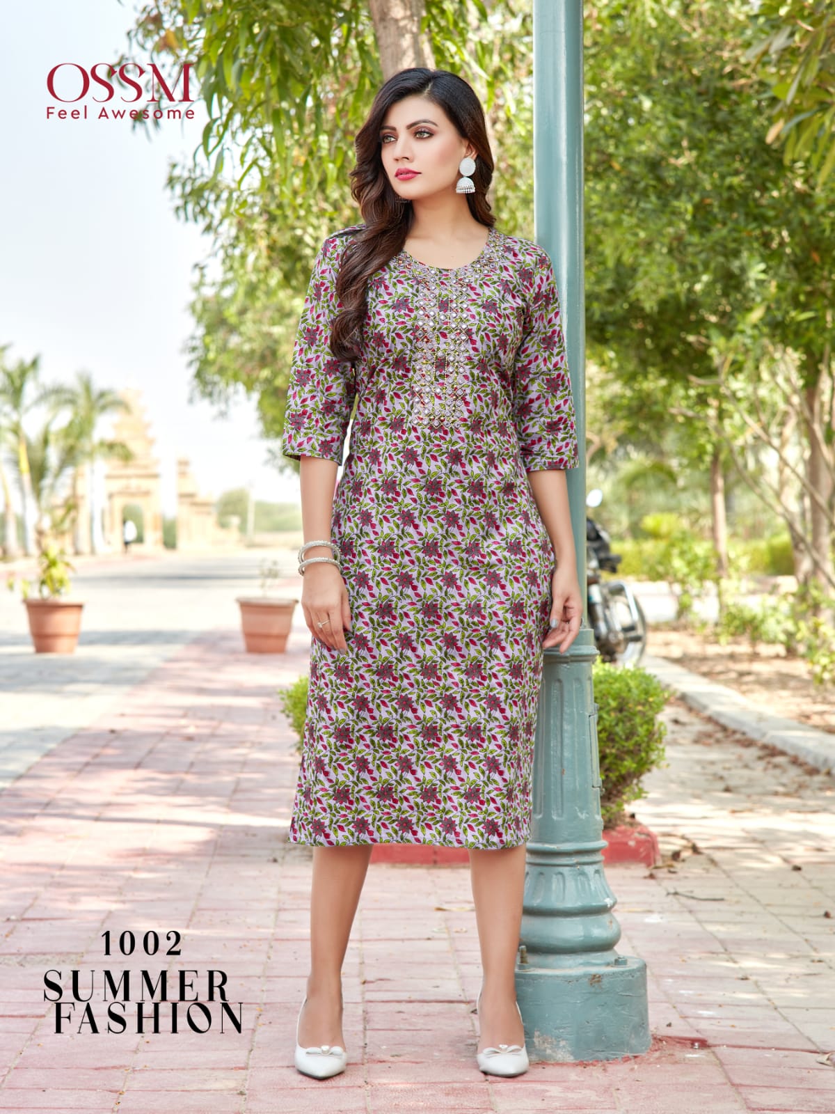 Ossm Summer Fashion Cotton Printed Regular Wear Kurti Collection