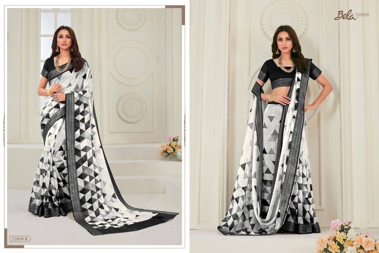 BELA JASMINE VOL-13 Latest Designer Festive Wear Heavy Chiffon Printed saree Collection