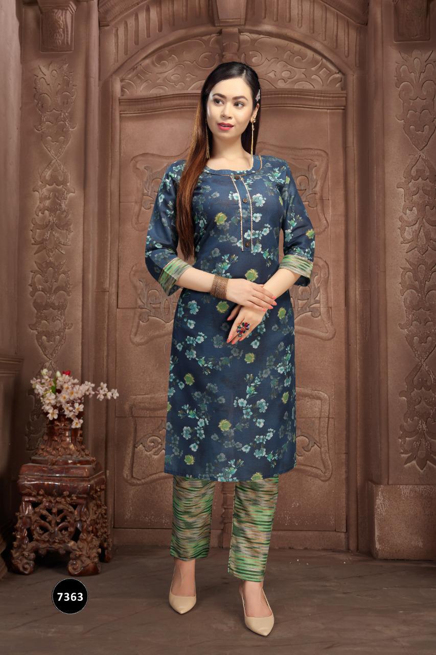 Fashion Talk Morni 2 Ethnic Wear Cotton Printed Kurtis With Bottom Collection
