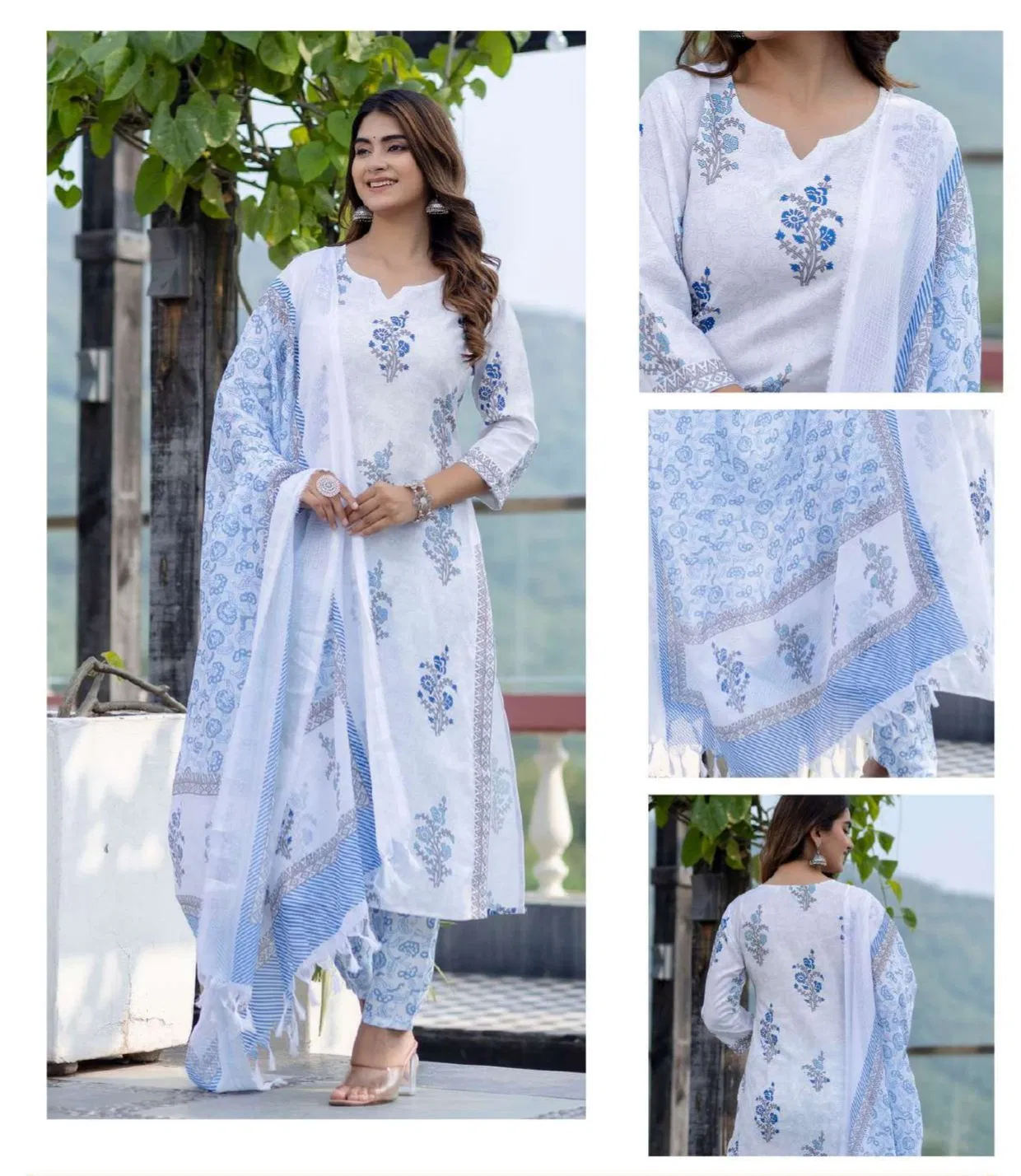 Av Daily Wear Straight Cut Kurti With Bottom Dupatta Suppliers In India