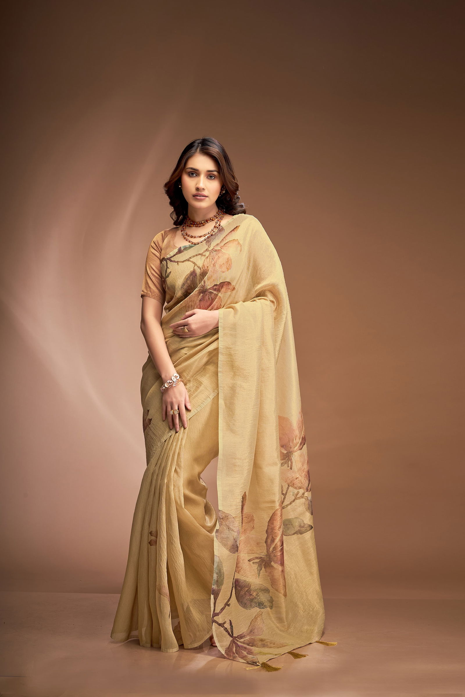 Royal Queen By Kala Jamun Crush Tissue Saree Wholesale Online