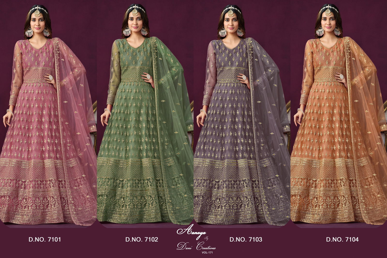Aanaya Vol 171 By Dani Net Salwar Suit Wholesale Shop In Surat