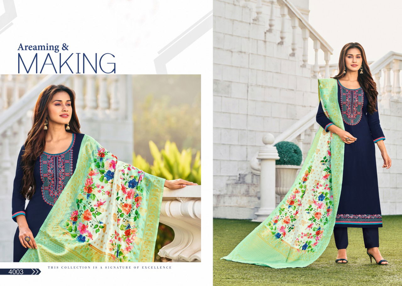 Khanak Latest Fancy Designer Regular Casual Wear Jam Cotton Designer Ethnic Wear Dress Material Collection
