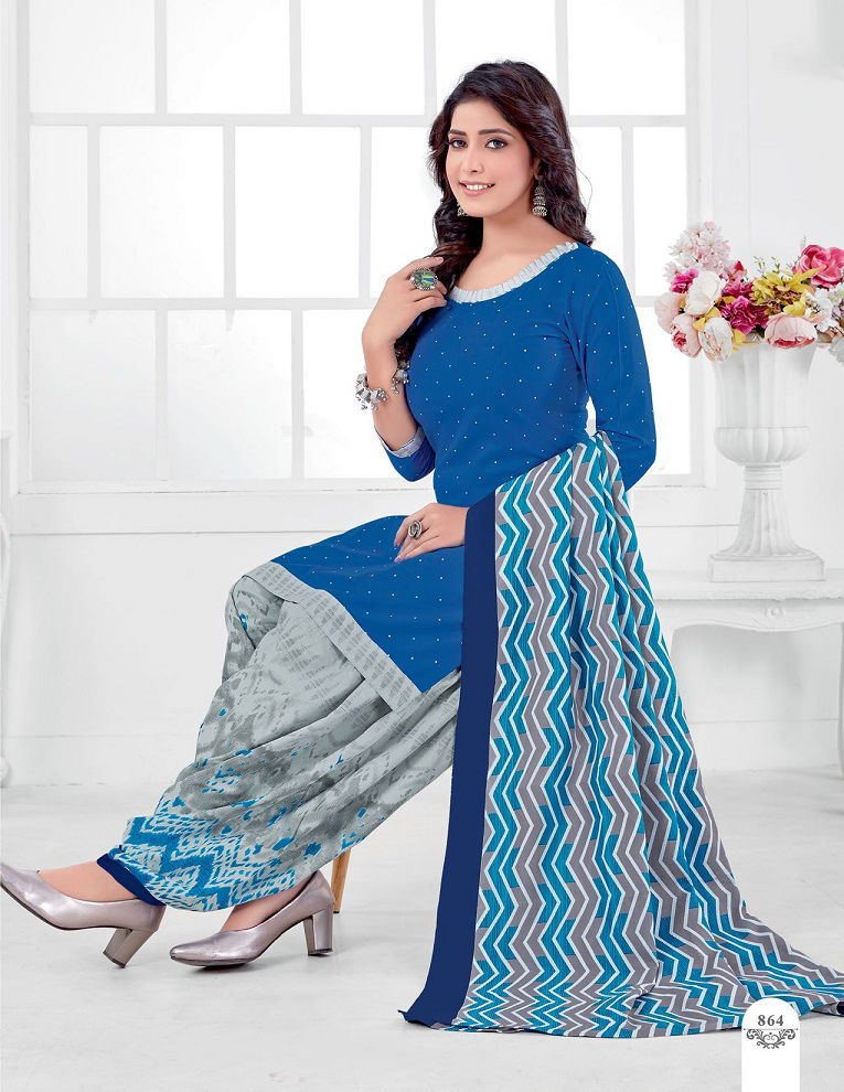 Kuber Geet Patiyala 8 Fancy Designer Latest Regular casual Wear  Pure Cotton Printed Dress Material Collection