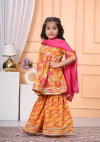 Naisha Kids 01 Cotton Kurta Sharara With Dupatta Bulk Orders In India