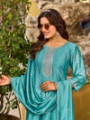Creta By Aanchi Vichitra Silk Ladies Anarkali Kurtis Set Wholesale Market In Surat