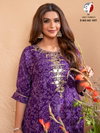Nz 1557 By AF Dola Silk Embroidery Kurti With Bottom Dupatta Orders In India