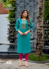 Five Star Vol 2 By Vaniska Vatican Silk Embroidery Work Kurti Wholesale Price In Surat
