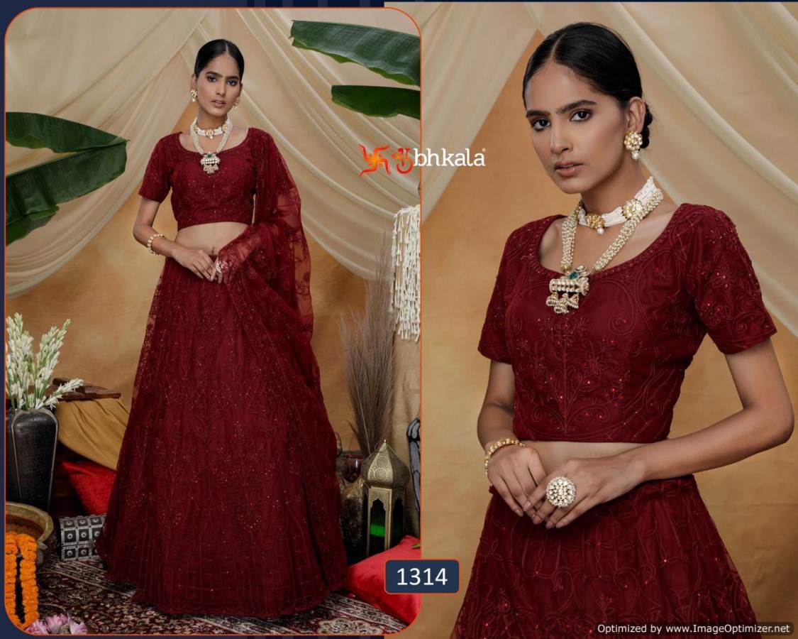 KF Bridesmaid Vol 6 Latest Designer Threads Embroidery Work With Stone Lehenga Collection 