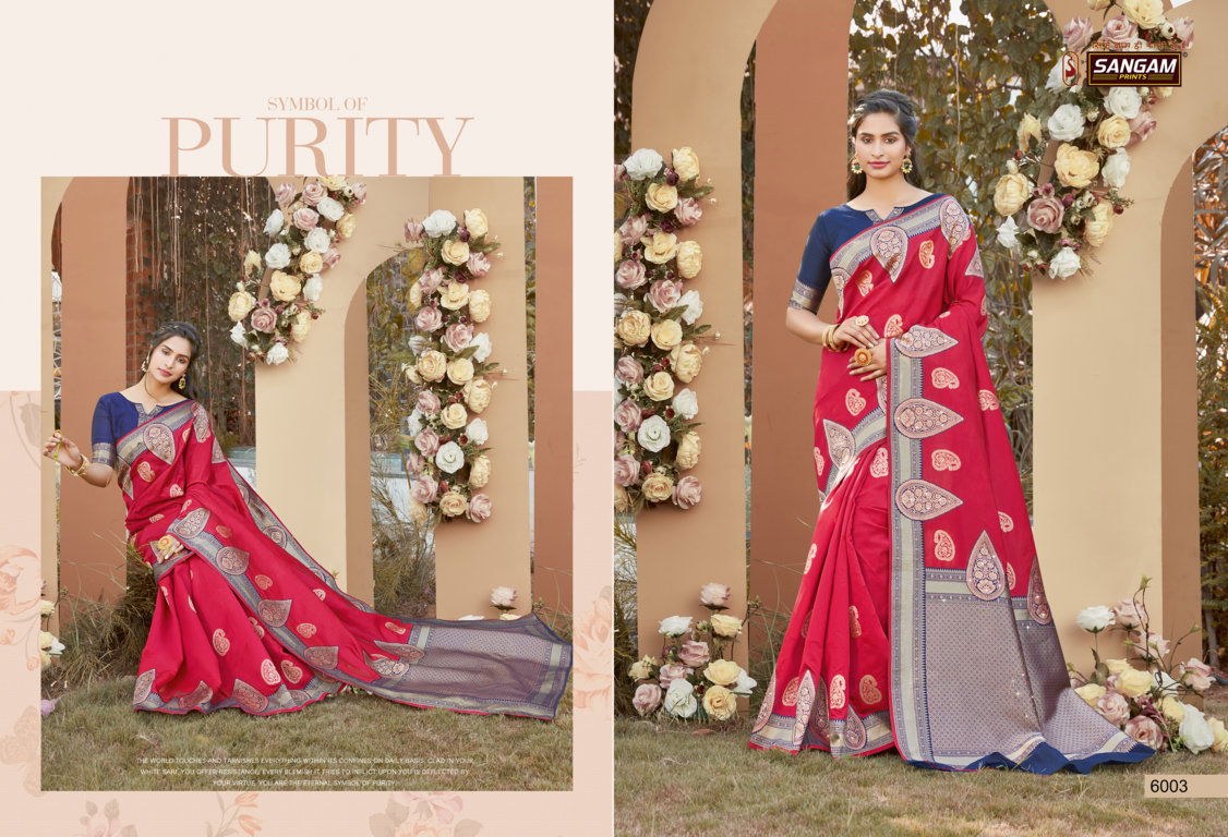 Sangam Sunaina Latest Fancy Designer Festive Wear Heavy Silk Sarees Collection
