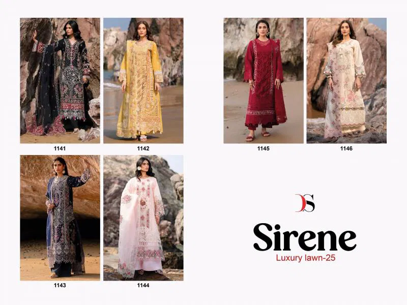 Sirene Luxury Lawn 25 By Deepsy Cotton Embroidered Pakistani Suits Bulk Orders In India