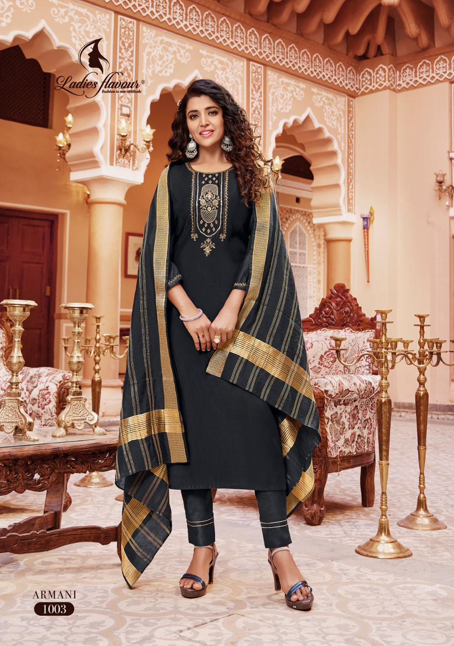 Armani By Ladies Flavour Viscose Readymade Suit Catalog