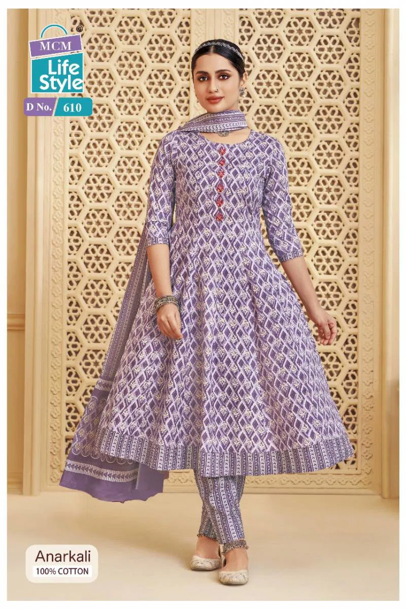 Anarkali Vol 6 By Mcm Cotton Readymade Suit Wholesalers In Delhi