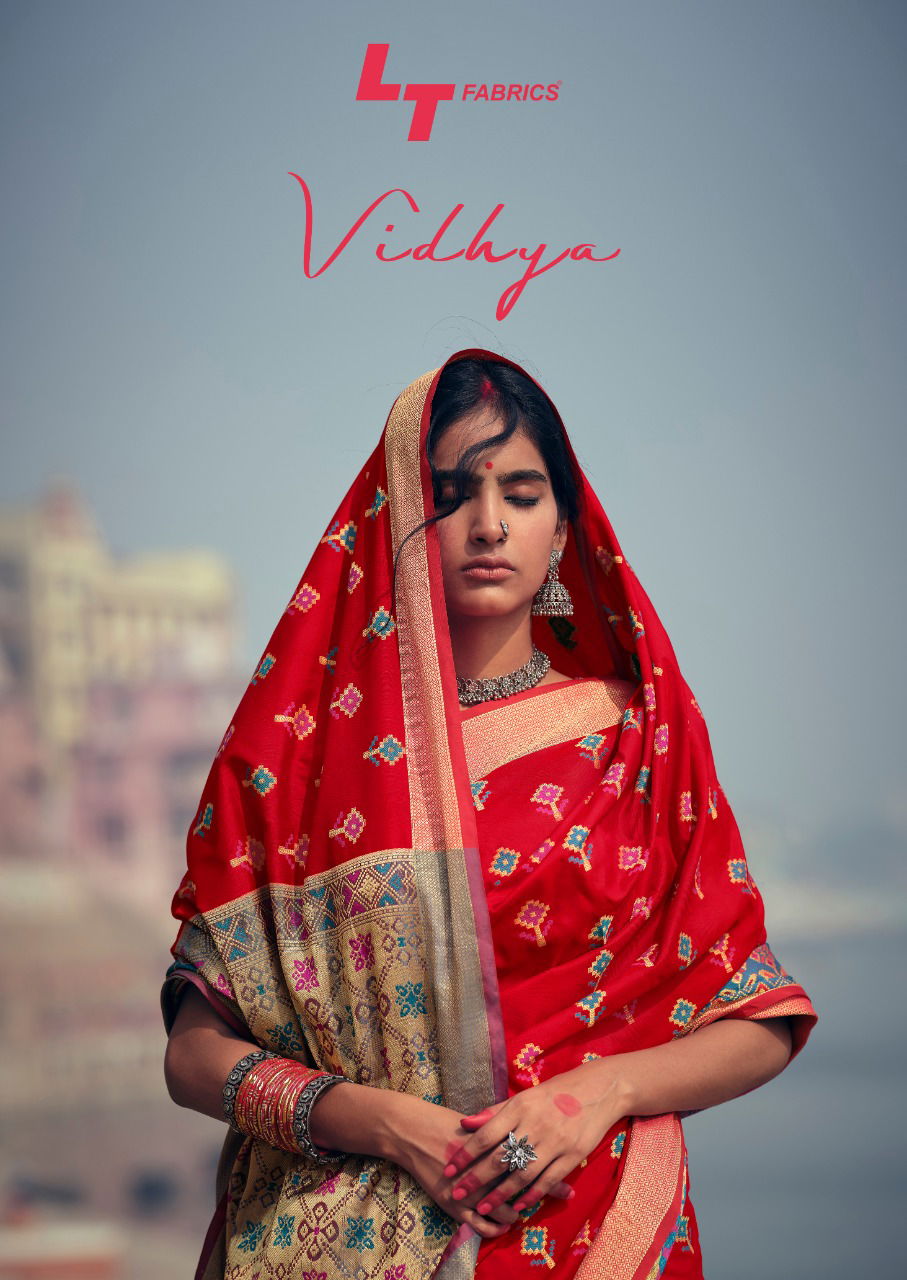 Lt Vidhya Silk Latest Fancy Heavy Festive Wear Wear Printed Cotton Weaving Sarees Collection
