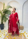 Naisha K 201 Georgette Pakistani Style Suit With Worked Dupatta Wholesalers In Delhi