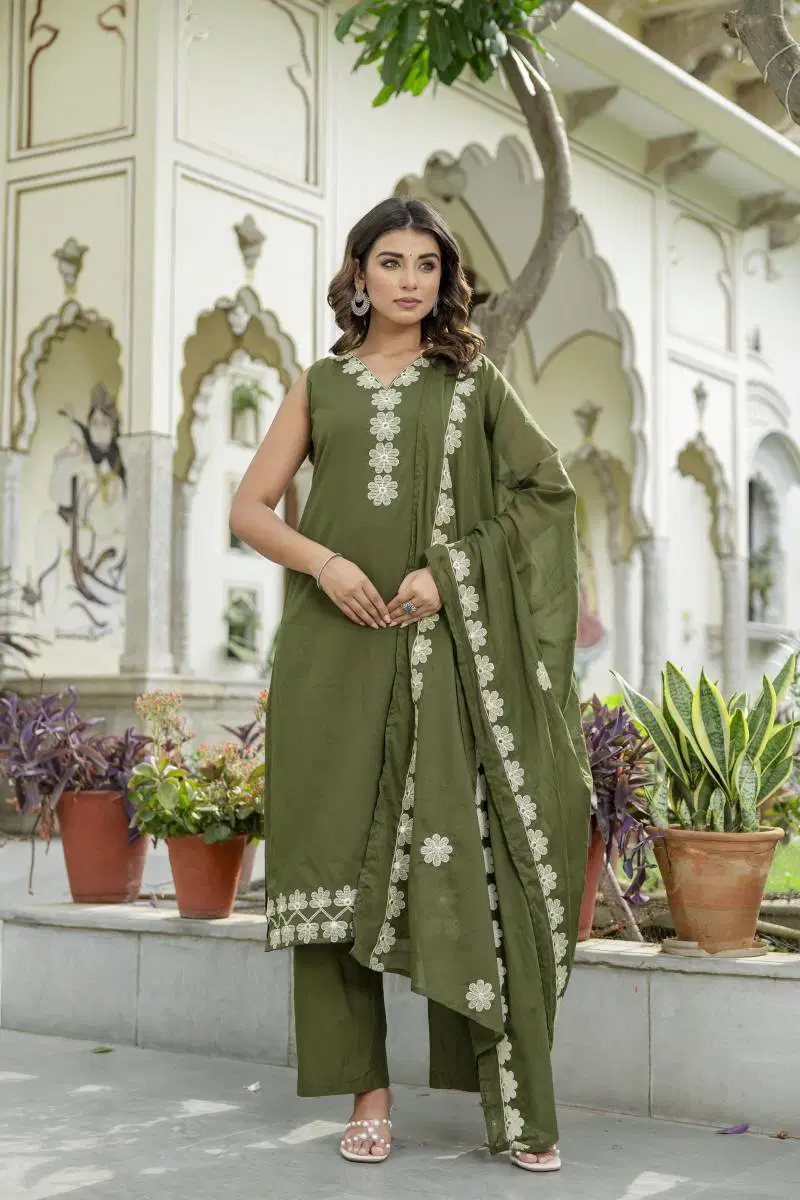 Tanyaa P 403 Cotton Kurti Bottom With Dupatta Wholesale Online