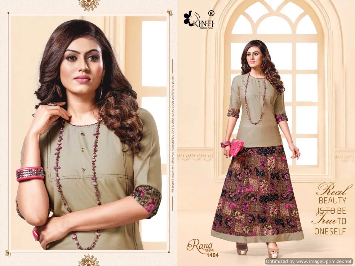 Kinti Rang Tarang Vol 14 Latest Collection Of Ladies Top With Beautiful Stylish Skirt 