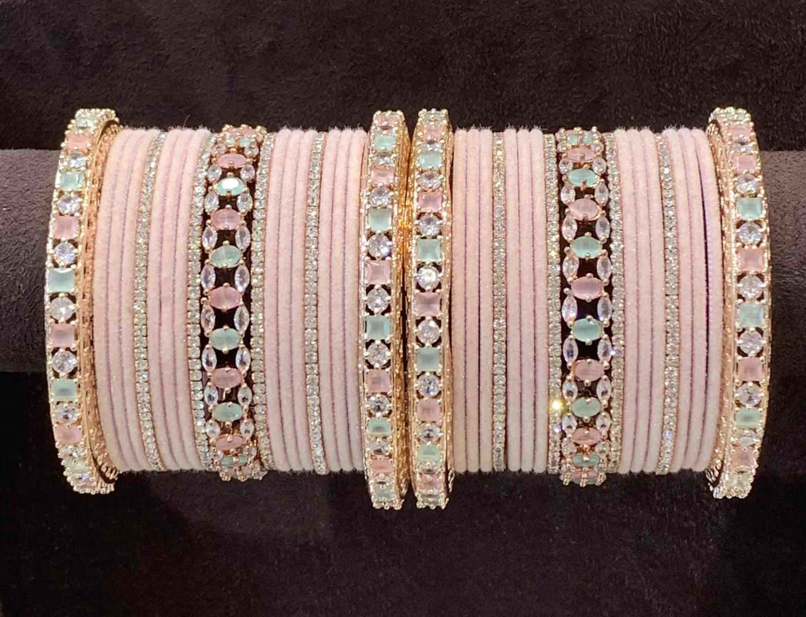 Nr Baby Pink Exclusive Matching Bridal Set Bangles Catalog